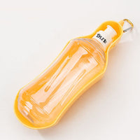 HKM-7570493 Portable Pet Water Dispenser - Lightweight, Leak-Proof, Eco-Friendly Plastic, with Metal Hook for Easy Carrying