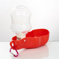 HKM-7570493 Portable Pet Water Dispenser - Lightweight, Leak-Proof, Eco-Friendly Plastic, with Metal Hook for Easy Carrying