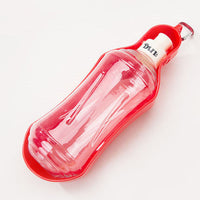 HKM-7570493 Portable Pet Water Dispenser - Lightweight, Leak-Proof, Eco-Friendly Plastic, with Metal Hook for Easy Carrying