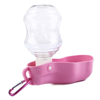 HKM-7570493 Portable Pet Water Dispenser - Lightweight, Leak-Proof, Eco-Friendly Plastic, with Metal Hook for Easy Carrying