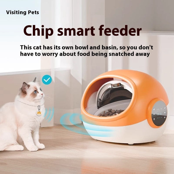 HKM-7570621 Automatic Multi-Cat Feeder with Pet Identification Chip Functionality