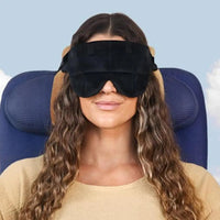 HKM-757075 Adjustable Soft Travel Eyeshade with Head Support for Comfortable Napping