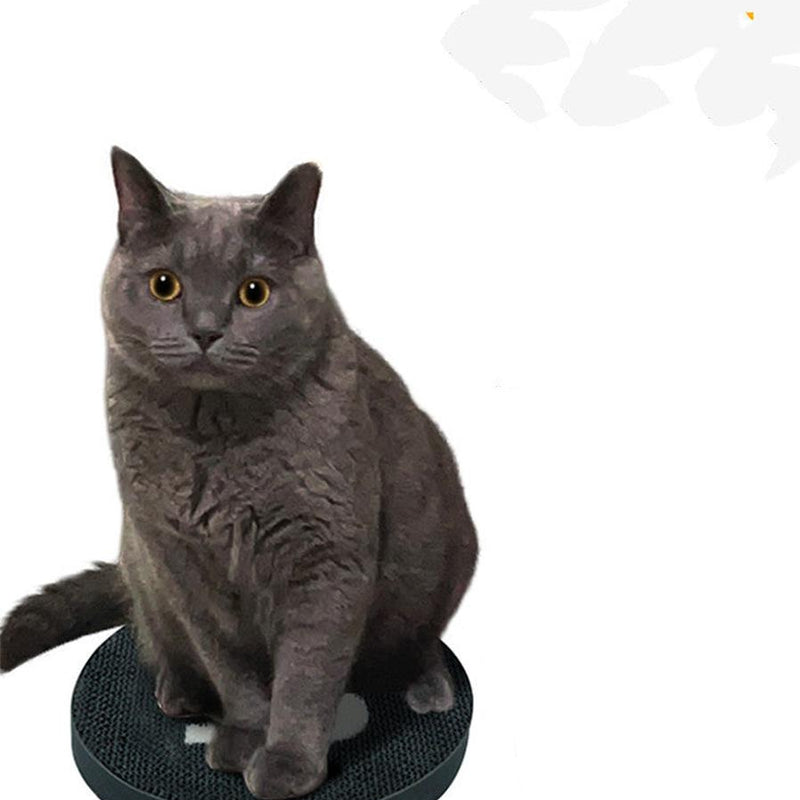 HKM-757075 Double-Sided Cat Scratching Board for Claw Maintenance - 42cm Diameter, Eco-Friendly Cardboard