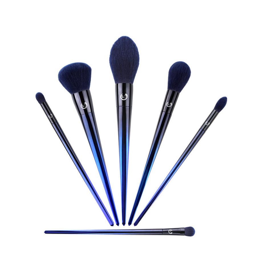 HKM-757139 Complete Makeup Brush Set for Eye and Face Application with Long Handles