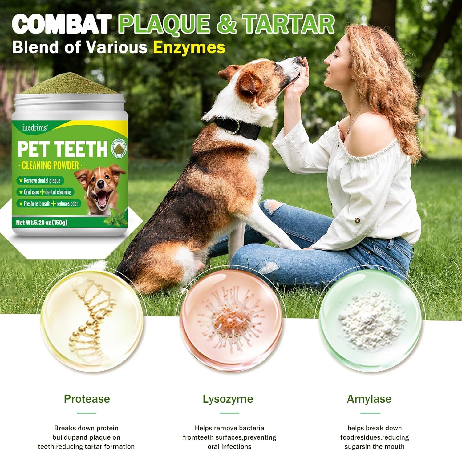 HKM-7572285 Pet Dental Powder for Fresh Breath and Healthy Gums - Daily Oral Care Solution
