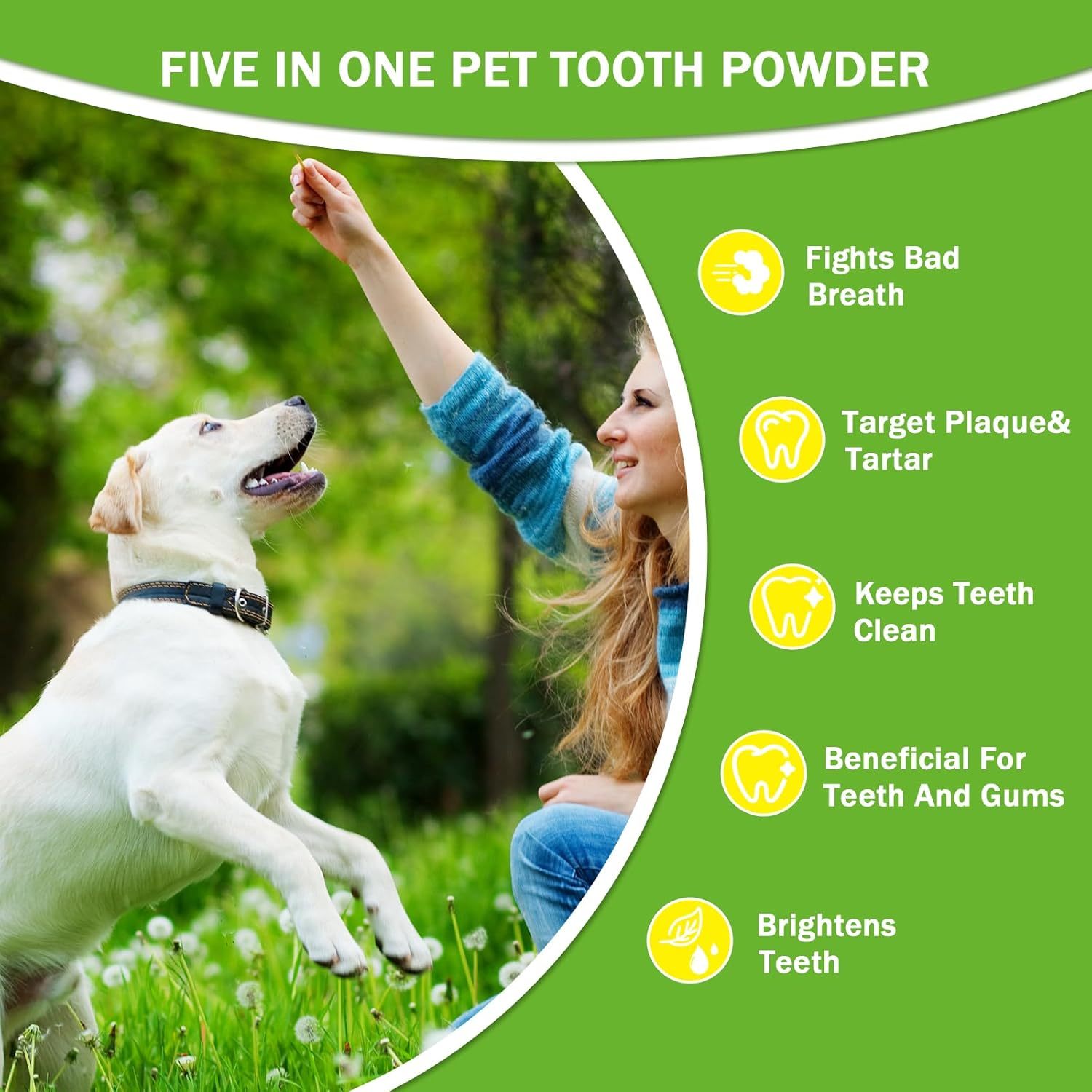 HKM-7572285 Pet Dental Powder for Fresh Breath and Healthy Gums - Daily Oral Care Solution
