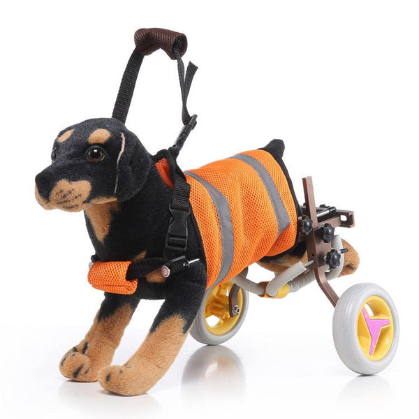 HKM-757267 Adjustable Pet Wheelchair for Dogs - Support for Disabled Pets, Suitable for 4-9KG