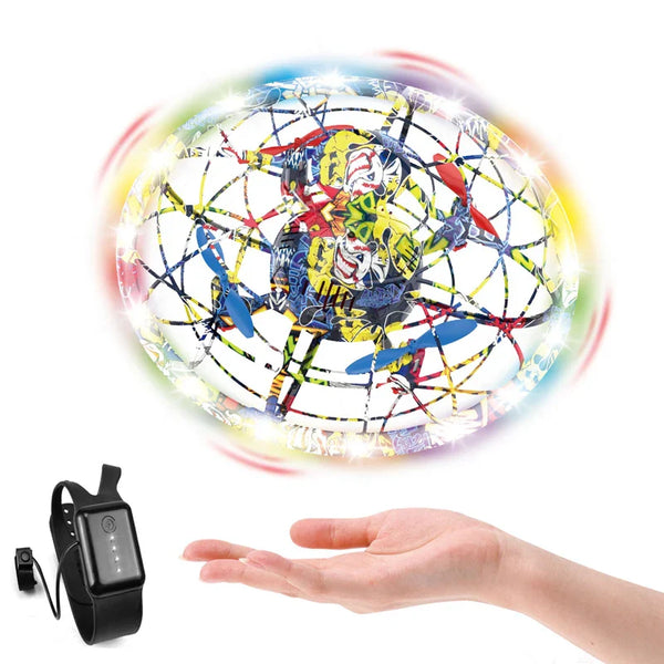 HKM-757331 Hand Controlled Infrared Obstacle Avoidance Quadcopter Drone with Gravity Induction for Indoor-Outdoor Use