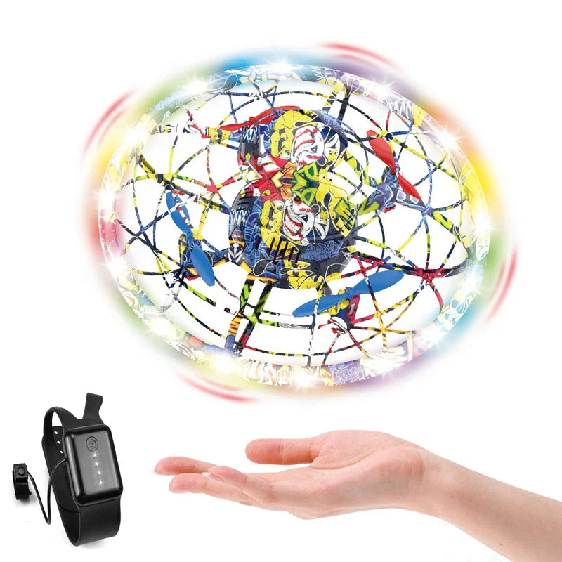HKM-757331 Hand Controlled Infrared Obstacle Avoidance Quadcopter Drone with Gravity Induction for Indoor-Outdoor Use