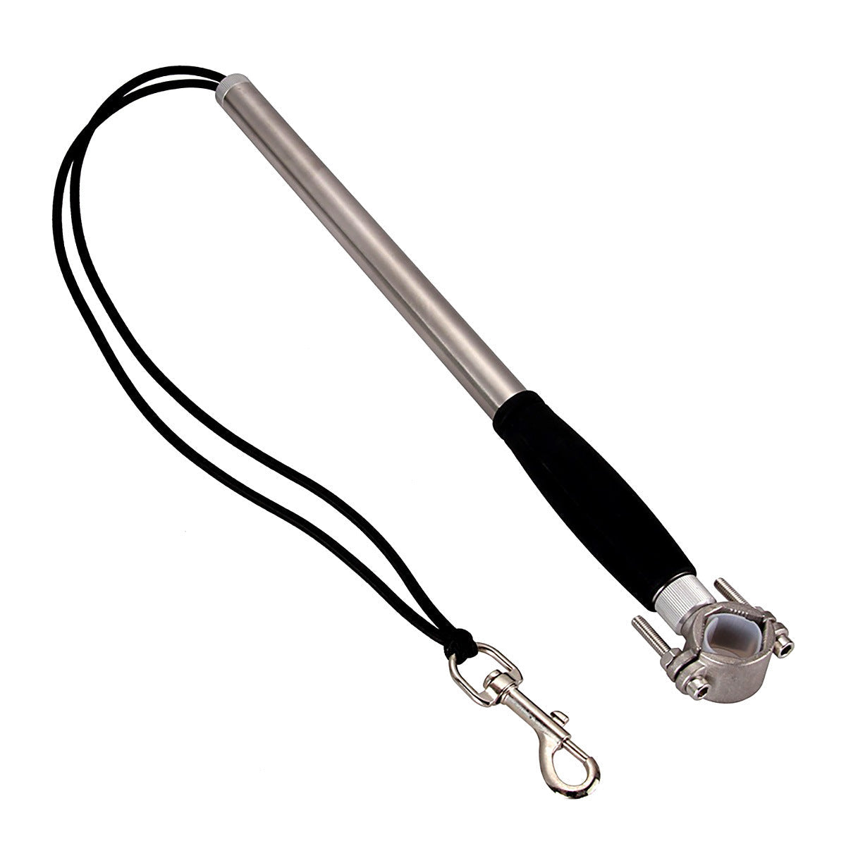 HKM-7574205 Hands-Free Stainless Steel Dog Bike Leash with Adjustable Length for Comfortable Walking and Bicycling
