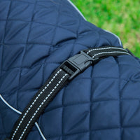 HKM-7574845 Adjustable Cotton Jacket for Pets in Red and Navy Blue