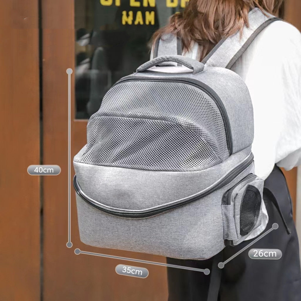 HKM-7576637 Spacious Dual-Use Pet Backpack in Various Colors for Pets Up to 15 Pounds
