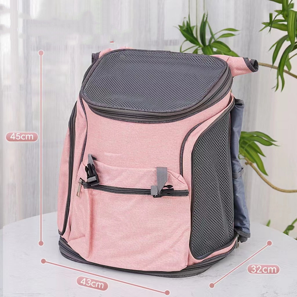 HKM-7576637 Spacious Dual-Use Pet Backpack in Various Colors for Pets Up to 15 Pounds
