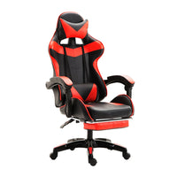 HKM-757779 Adjustable Gaming Chair in PU Leather with Nylon Base - Pink Racing Style Design
