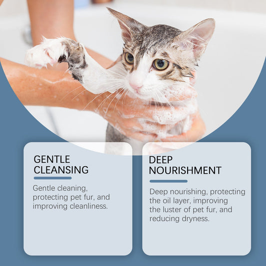 HKM-7578045 Pet Bath and Shower Gel for Cats and Dogs - Moisturizing Shampoo 100ml