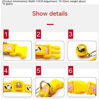 HKM-7578173 Cartoon Print Cat Collar with Bell - Adjustable 19-32cm, Lightweight, Multi-Color Options