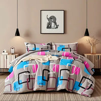 HKM-757907 Twin Duvet Cover Set with Pillowcase - 2-Piece Stylish Bedding Ensemble for Comfortable Sleep