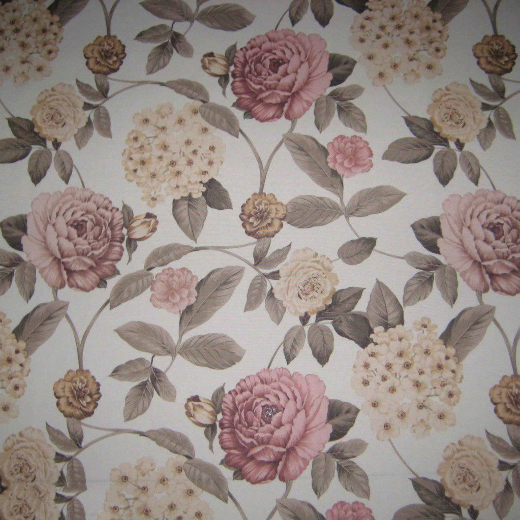 HKM-757971 Peach Skin Polyester Printed Fabric Tablecloth - Botanical Pattern for Home Textiles