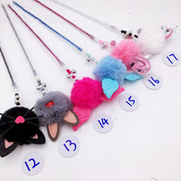 HKM-7580989 Colorful Plush Cat Toy Collection with PVC Pipe for Playful Kittens