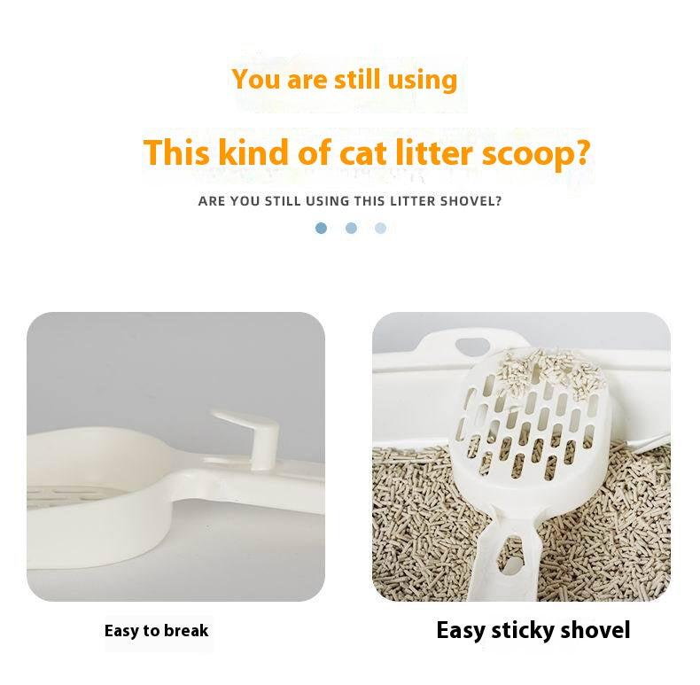 HKM-7581757 Durable Black Metal Cat Litter Scoop with 0.8cm Gap for Efficient Cleaning