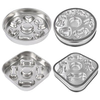 HKM-7582141 Non-slip Stainless Steel Slow Feeding Bowls for Pets in Various Styles