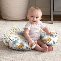 HKM-758227 U-Shaped Baby Feeding Pillow with Detachable Cover in Fun Prints and Colors