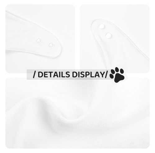HKM-7582525 Reversible Pet Bandana in Random Patterns - Available in S, M, L Sizes, Made of Durable Polyester