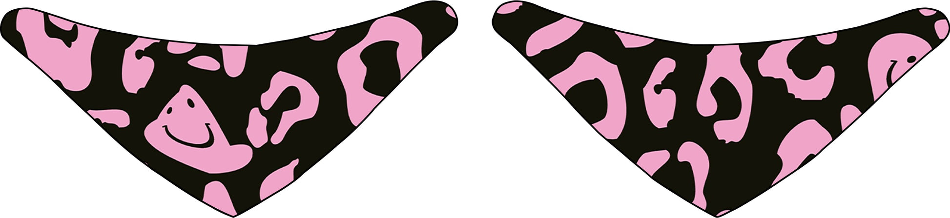 HKM-7582525 Reversible Pet Bandana in Random Patterns - Available in S, M, L Sizes, Made of Durable Polyester