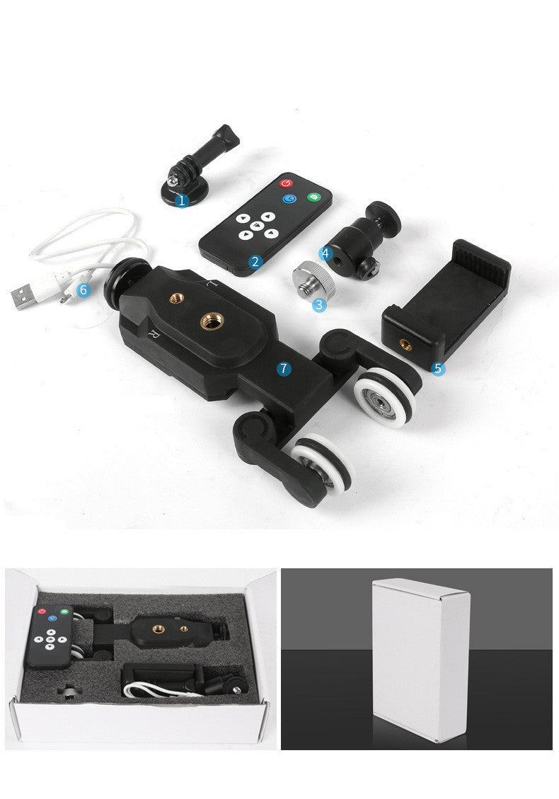 HKM-758291 Wireless Remote Control Slide Rail with Photography Car and Mobile Phone Holder