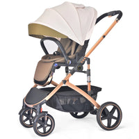 HKM-7583059 Luxury 3-in-1 Foldable Travel Baby Stroller with Car Seat and Bassinet