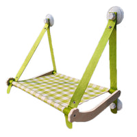 HKM-7583421 Durable Wooden Cat Window Hammock Bed with Stable Suction Cup Design