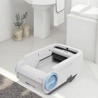 HKM-758355 Automatic Cat Litter Box with Large Capacity and Delayed Cleaning Function, Odor Control, Easy to Clean
