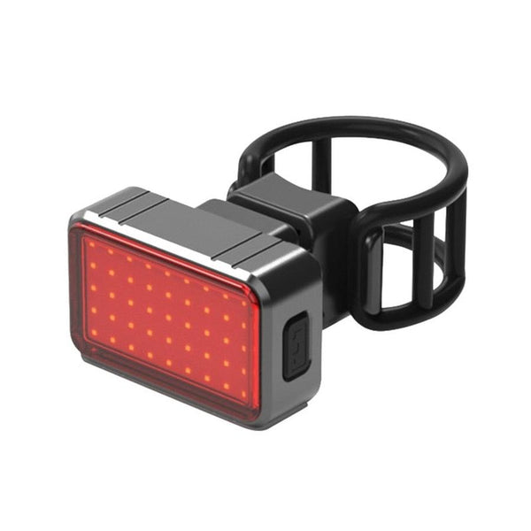 HKM-758419 USB Rechargeable Smart Sensor Tail Light for Mountain Bicycles - COB Warning Light