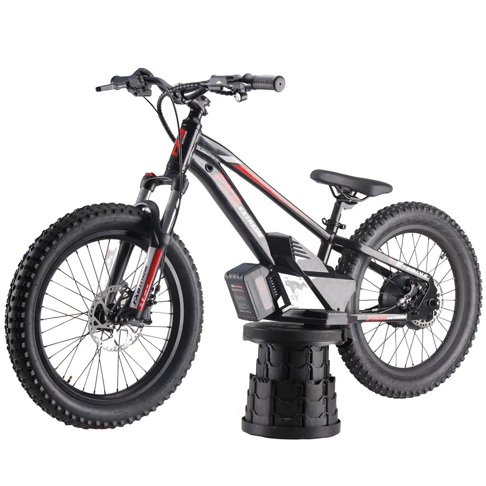 HKM-758483 20-Inch Electric Balance Bike with Removable Battery, 3-Speed Off-Road, Hydraulic Disc Brakes, 36V Motor