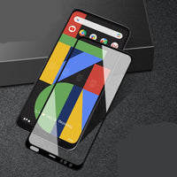 HKM-758611 Full Coverage Tempered Glass Film for Google Pixel 4 XL / Google Pixel 4 - Anti-Fingerprint, HD Clarity