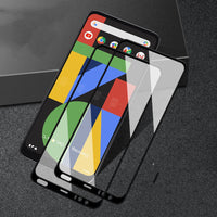 HKM-758611 Full Coverage Tempered Glass Film for Google Pixel 4 XL / Google Pixel 4 - Anti-Fingerprint, HD Clarity