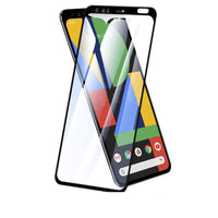 HKM-758611 Full Coverage Tempered Glass Film for Google Pixel 4 XL / Google Pixel 4 - Anti-Fingerprint, HD Clarity