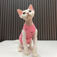 HKM-7586493 Comfortable Summer Bellyband Vest for Pets in Pink or Yellow Heart Design