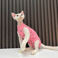 HKM-7586493 Comfortable Summer Bellyband Vest for Pets in Pink or Yellow Heart Design
