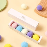 HKM-758675 Funny Cat High Elastic Color Plush Ball Gift Box