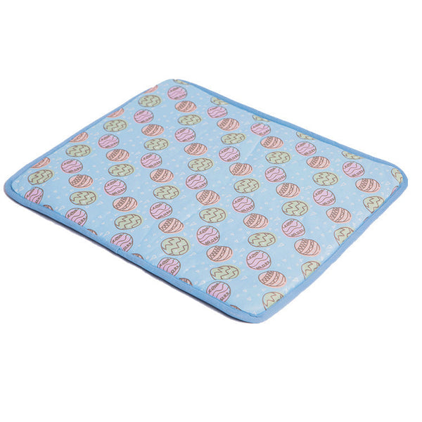 HKM-7587773 Cooling Pet Ice Mat for Summer - Soft Cloth, Multiple Sizes and Colors Available