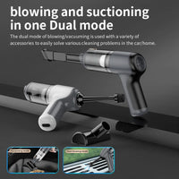 HKM-758803 Cordless Portable Handheld 2-in-1 Vacuum Cleaner for Effective Car Cleaning