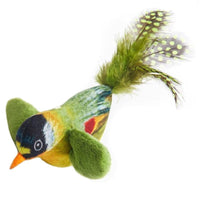 HKM-7589181 Hanging Bird Teaser Cat Toy with Plush Simulation, Multiple Colors Available