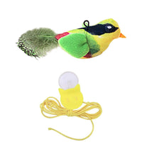 HKM-7589181 Hanging Bird Teaser Cat Toy with Plush Simulation, Multiple Colors Available
