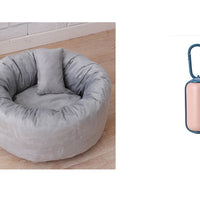 HKM-7589949 Comfortable Cloth Pet Bed and Blanket for Cats - Available in Three Sizes