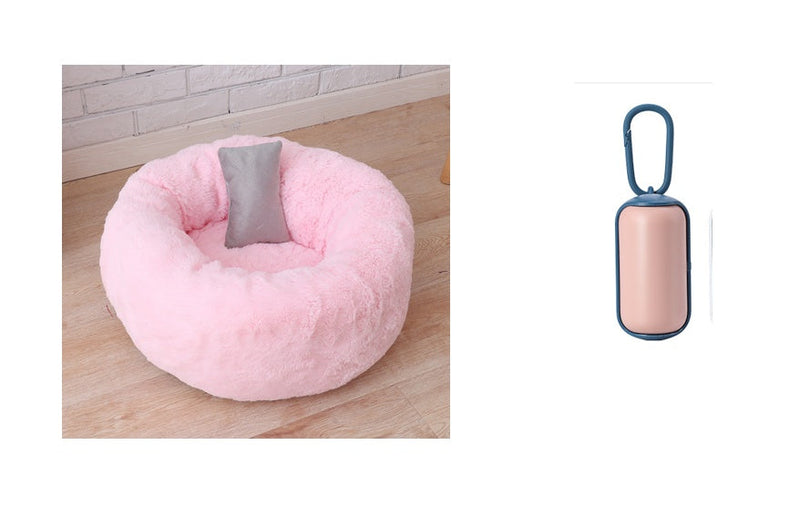 HKM-7589949 Comfortable Cloth Pet Bed and Blanket for Cats - Available in Three Sizes