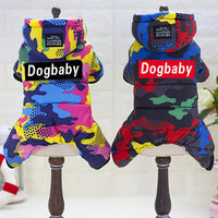 HKM-7590077 Camouflage Thick Cotton Dog Down Jacket for Cold Weather