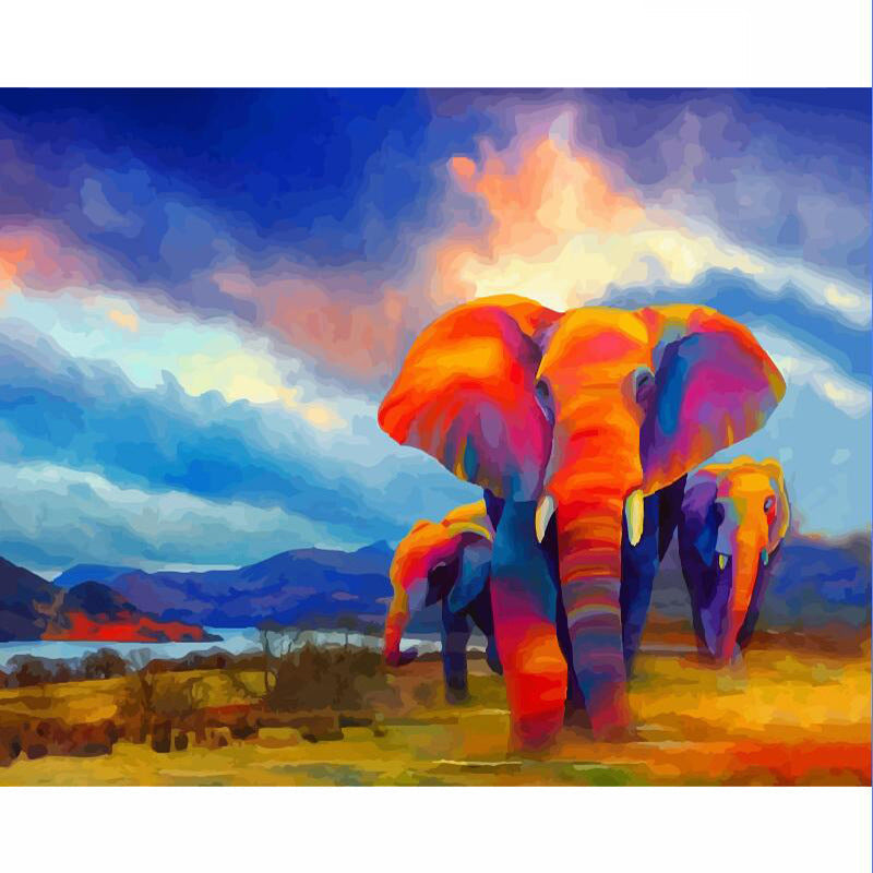 HKM-759059 Handmade World Digital Painting on Canvas - Customizable 40x50cm Art Piece