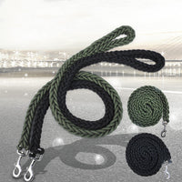 HKM-7591485 Nylon Braided Dog Leash - Thick & Durable for Large Dogs, 115cm Length
