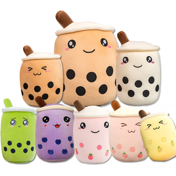 HKM-759315 Boba Milk Tea Plush Doll – Soft Stuffed Toy for Sofa Decoration, Stress Relief, Available in Various Sizes